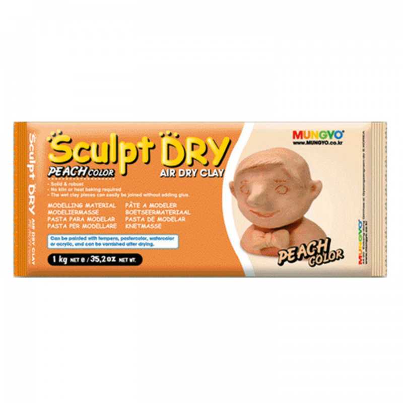 Samotvrdnúca Hlina Sculpt Dry 1 Kg Broskyňová Mungyo Čarovné Farby