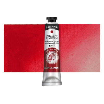 Akrylová farba Artemisia permanent red medium, 120 ml