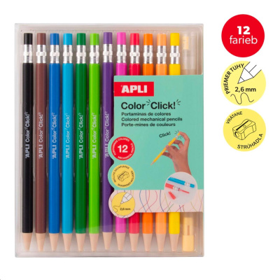APLI vysúvacie pastelky v blistri, 12 ks