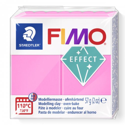 FIMO Effect Neon, 57 g, 201 ružová