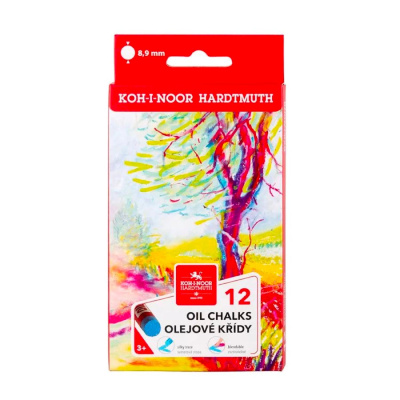 KOH-I-NOOR Sada umeleckých olejových pastelov, 12 ks