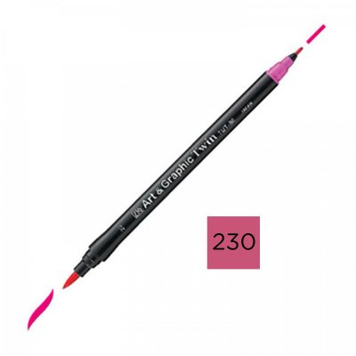 Kuretake, Art & Graphic Twin, 230 Pale Rose