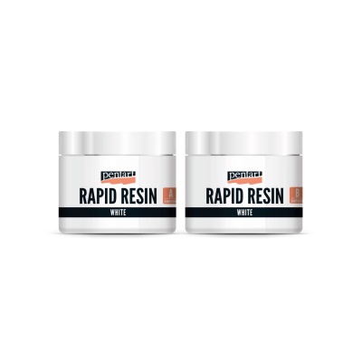 Rapid resin 1:1 set, živica, 80 ml, biela