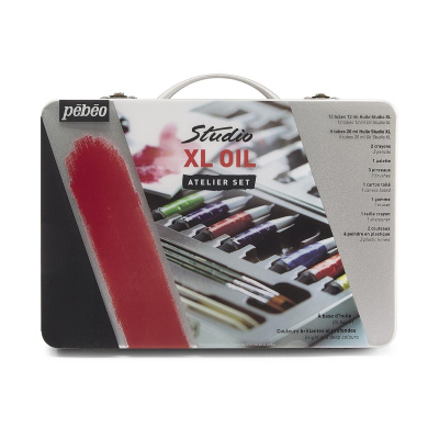 Studio XL sada olejových farieb v kovovom kufríku